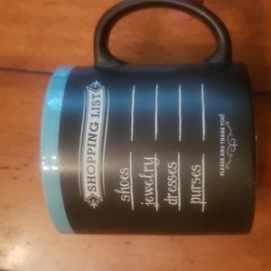 EXTRA LARGE 22 oz "Shopping List" ceramic mug